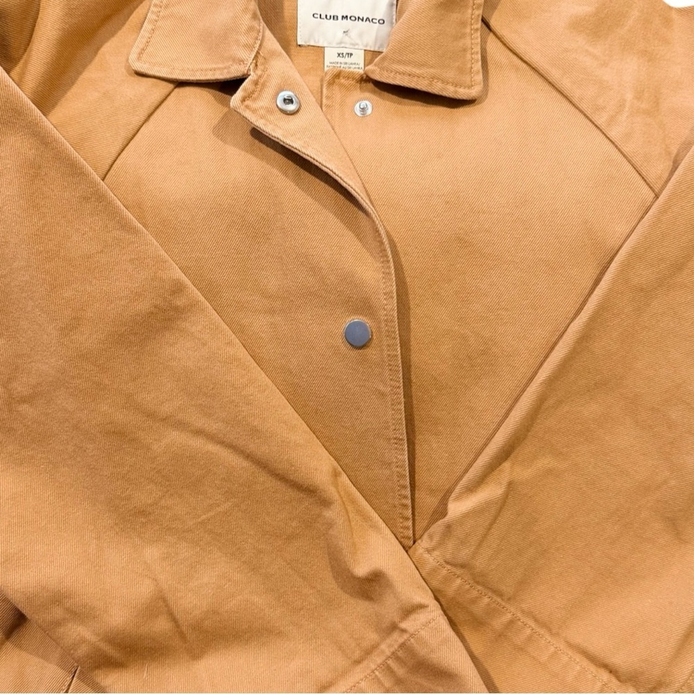 Club Monoco Oversize Cotton Denim Utility Canvas Jacket XS NWOT - Picture 5 of 6